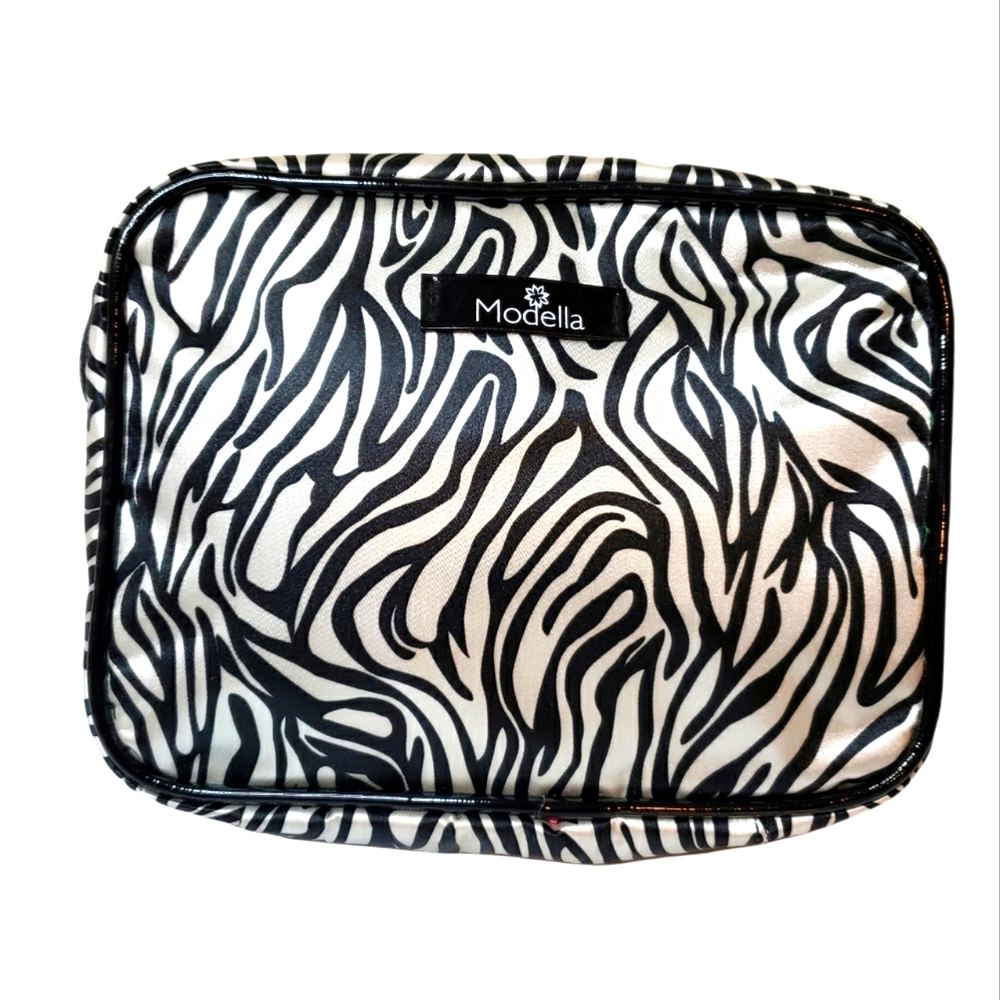 Square Zibra Cosmetic Bag